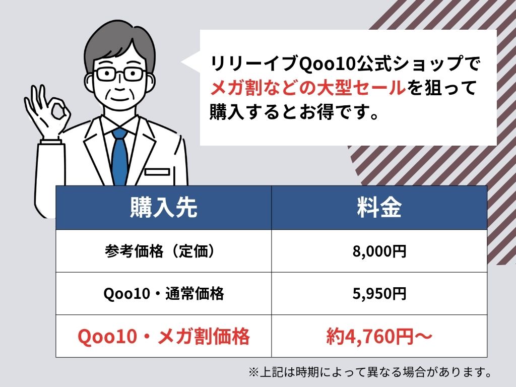 リリーイブを購入するならQoo10公式がおすすめ